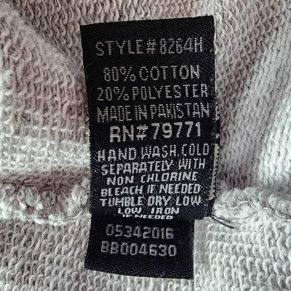 Jordan Craig Mens XL Hoodie JC LE Shredded Pullover Heather Gray Raw Hem - Picture 7 of 8